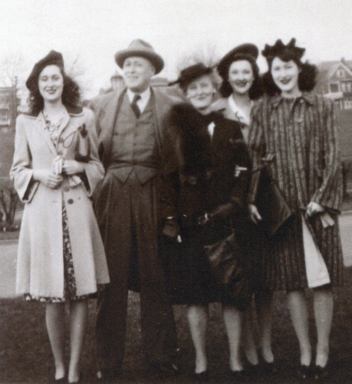 Henry Arthur Elsasser with his Wife and 4 Daughters