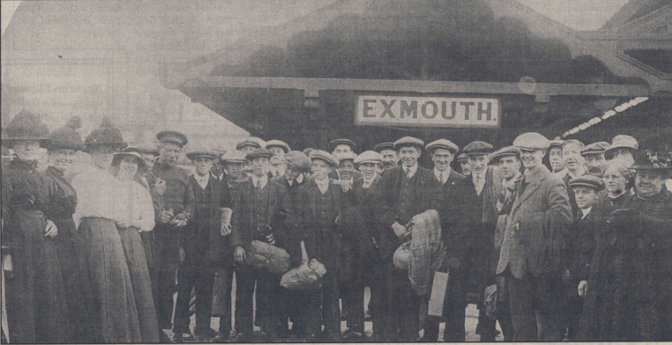 Murduck Photo No. 0035 - Volunteers Departing Exmouth, circa 1914
